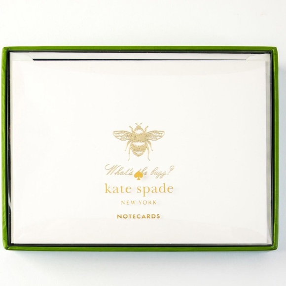 π Kate Spade β οΈ Whatβs the Buzz Notecards Set - Picture 4 of 7